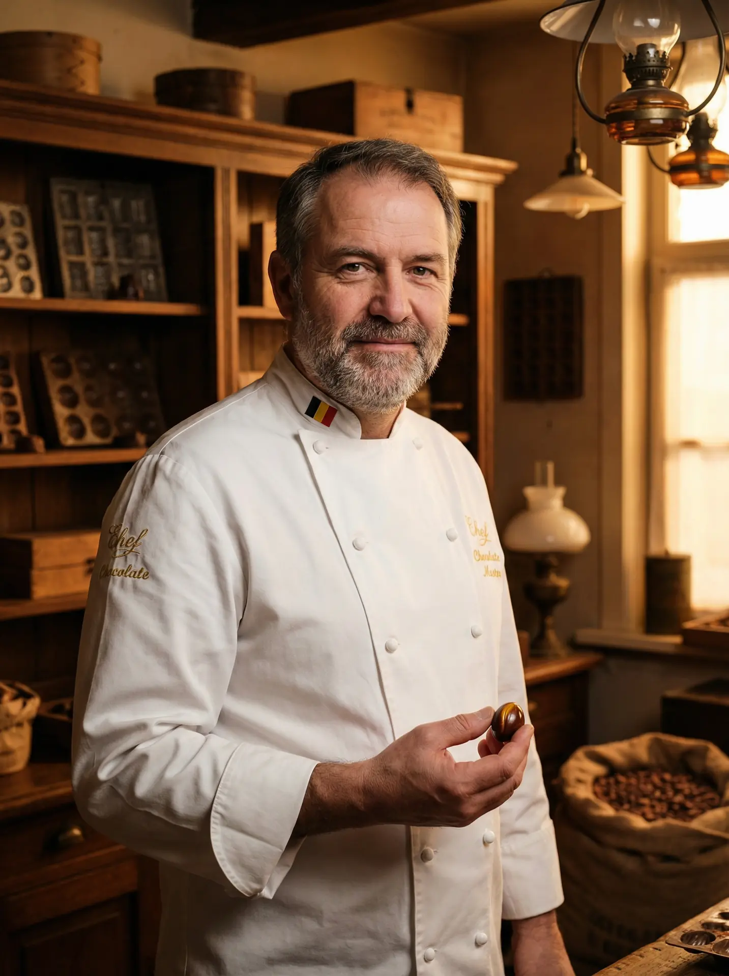 巧克力大师皮埃尔 - 糖心 ，首席巧克力大师