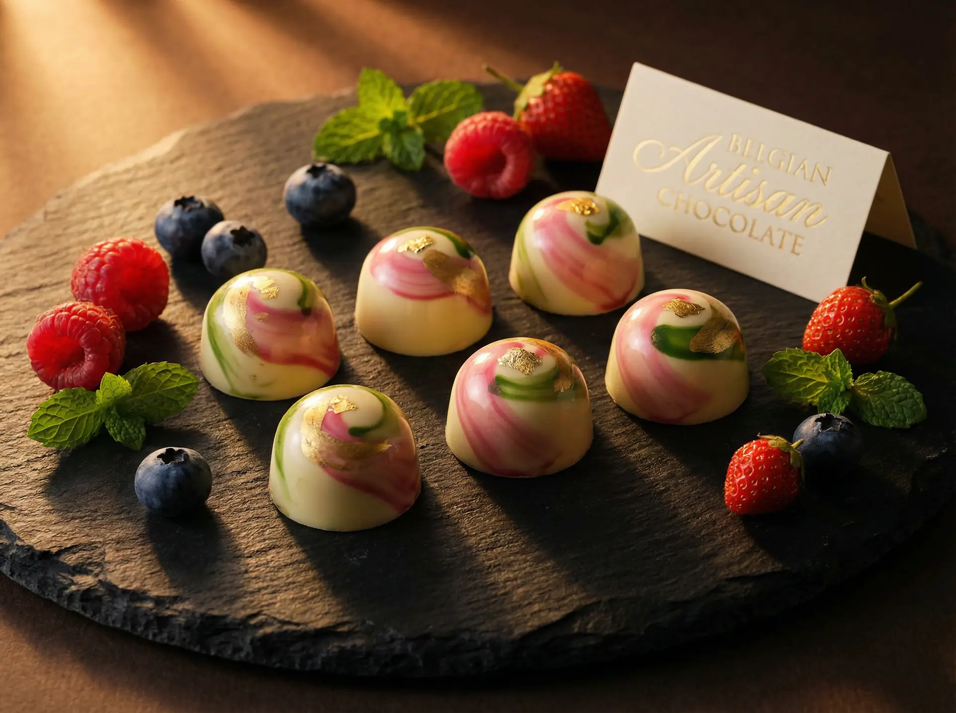 花漾白巧系列 - 糖心 ，艺术白巧克力